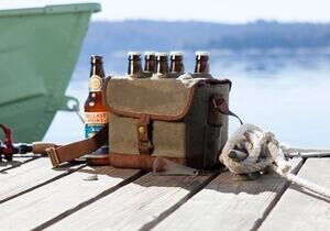 New Legacy Beer Caddy, Drink Caddy 6-pack Cooler Tote Carrier with Bottle Opener